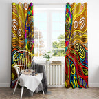 Autism Awareness Australia Hawthorn Hawks Window Curtain Aboriginal Indigenous Art