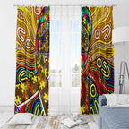 Autism Awareness Australia Hawthorn Hawks Window Curtain Aboriginal Indigenous Art