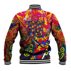 Autism Awareness Australia Adelaide Crows Baseball Jacket Aboriginal Indigenous Art