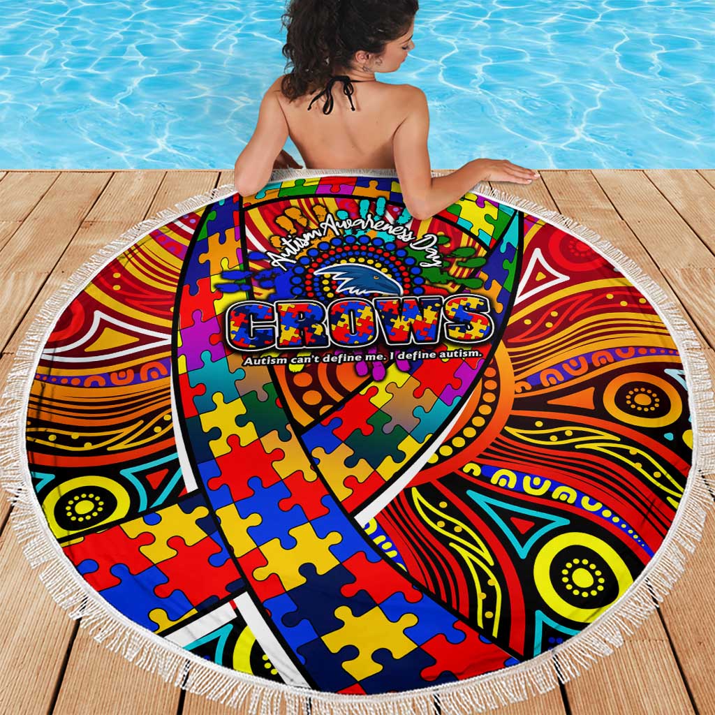 Autism Awareness Australia Adelaide Crows Beach Blanket Aboriginal Indigenous Art