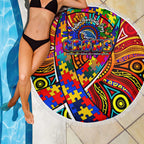 Autism Awareness Australia Adelaide Crows Beach Blanket Aboriginal Indigenous Art