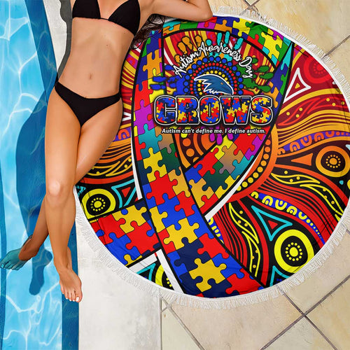 Autism Awareness Australia Adelaide Crows Beach Blanket Aboriginal Indigenous Art