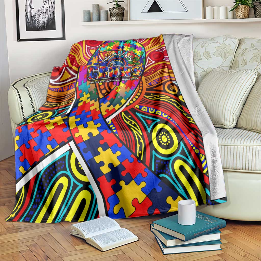 Autism Awareness Australia Adelaide Crows Blanket Aboriginal Indigenous Art