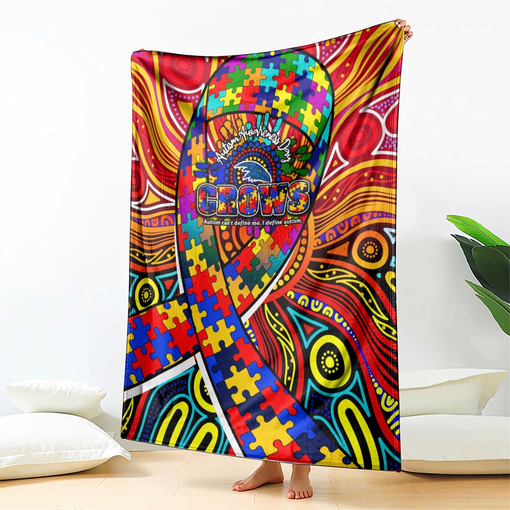 Autism Awareness Australia Adelaide Crows Blanket Aboriginal Indigenous Art