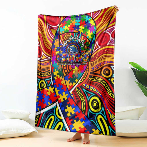 Autism Awareness Australia Adelaide Crows Blanket Aboriginal Indigenous Art