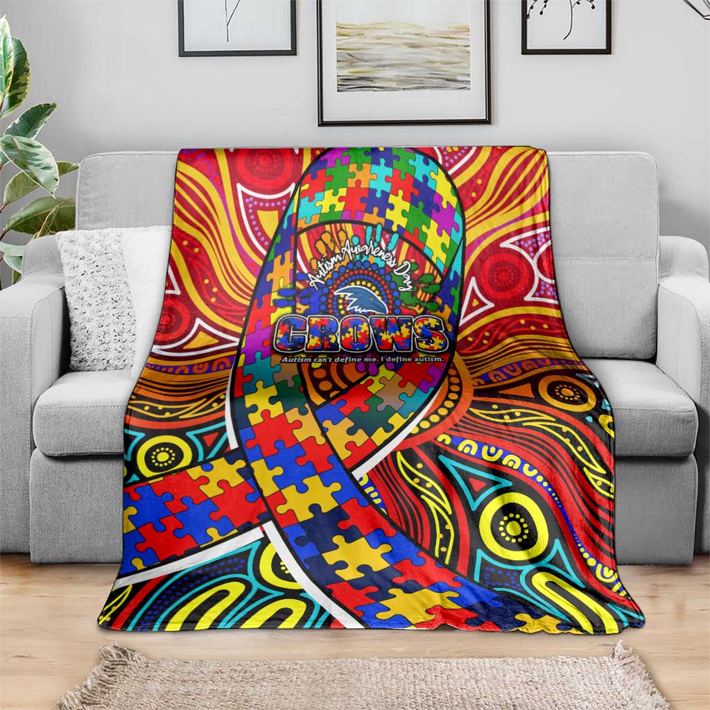 Autism Awareness Australia Adelaide Crows Blanket Aboriginal Indigenous Art