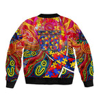 Autism Awareness Australia Adelaide Crows Bomber Jacket Aboriginal Indigenous Art