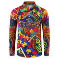Autism Awareness Australia Adelaide Crows Button Sweatshirt Aboriginal Indigenous Art