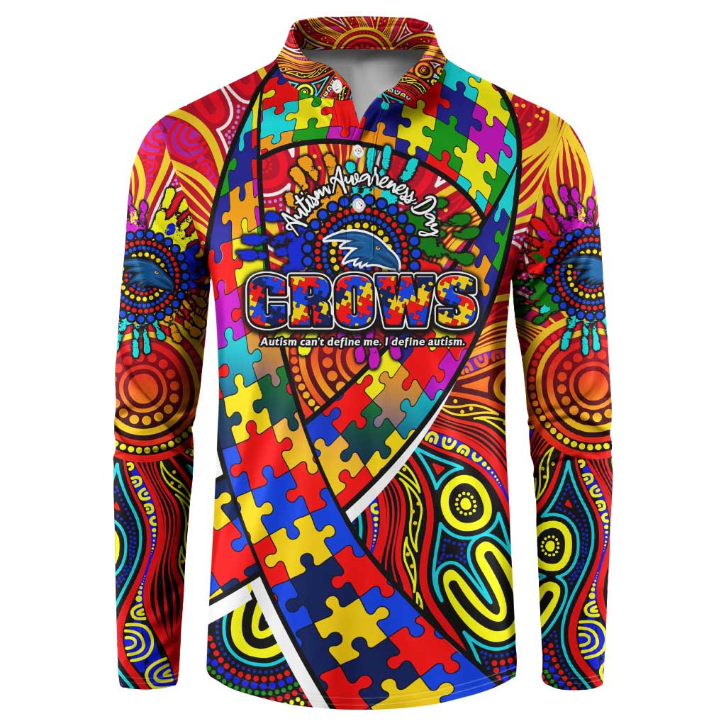 Autism Awareness Australia Adelaide Crows Button Sweatshirt Aboriginal Indigenous Art