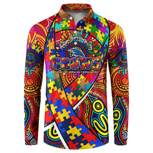 Autism Awareness Australia Adelaide Crows Button Sweatshirt Aboriginal Indigenous Art