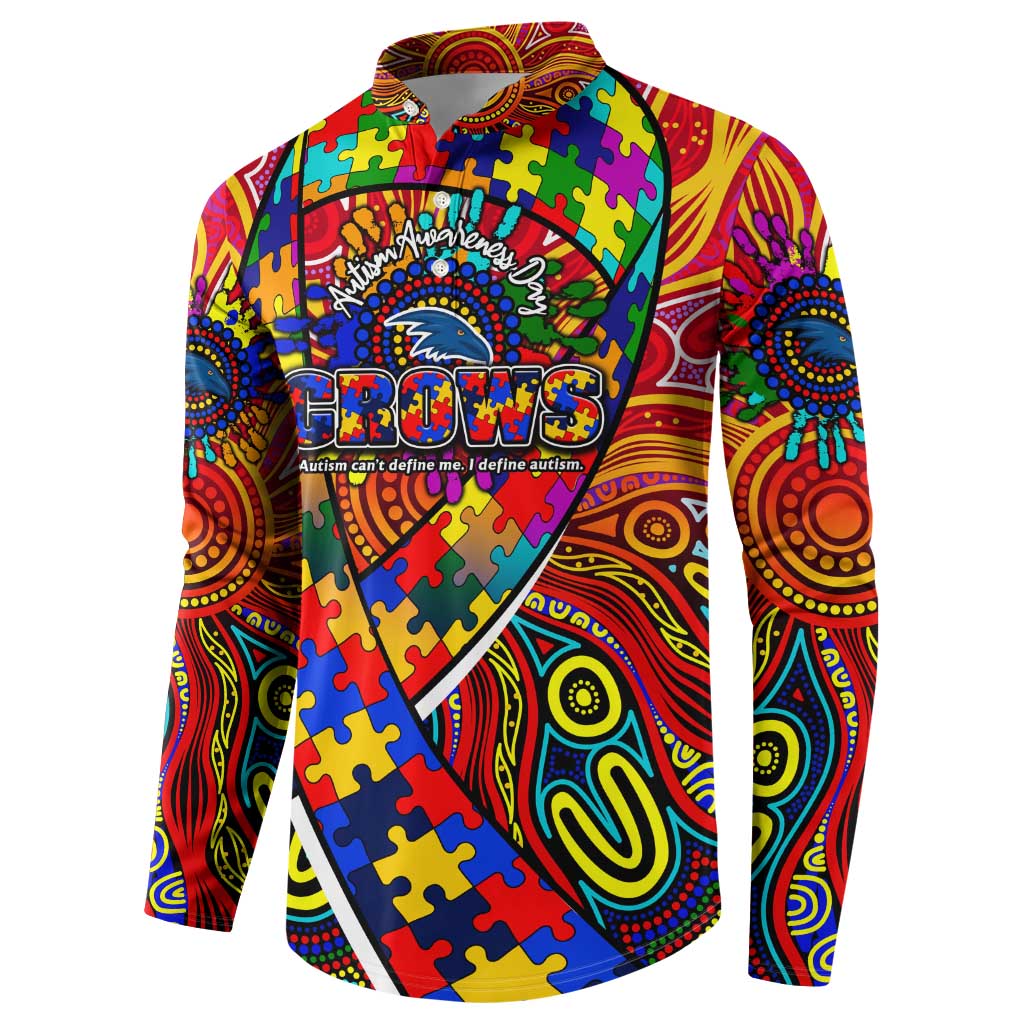 Autism Awareness Australia Adelaide Crows Button Sweatshirt Aboriginal Indigenous Art