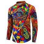 Autism Awareness Australia Adelaide Crows Button Sweatshirt Aboriginal Indigenous Art