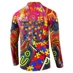 Autism Awareness Australia Adelaide Crows Button Sweatshirt Aboriginal Indigenous Art