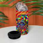 Autism Awareness Australia Adelaide Crows 4 in 1 Can Cooler Tumbler Aboriginal Indigenous Art