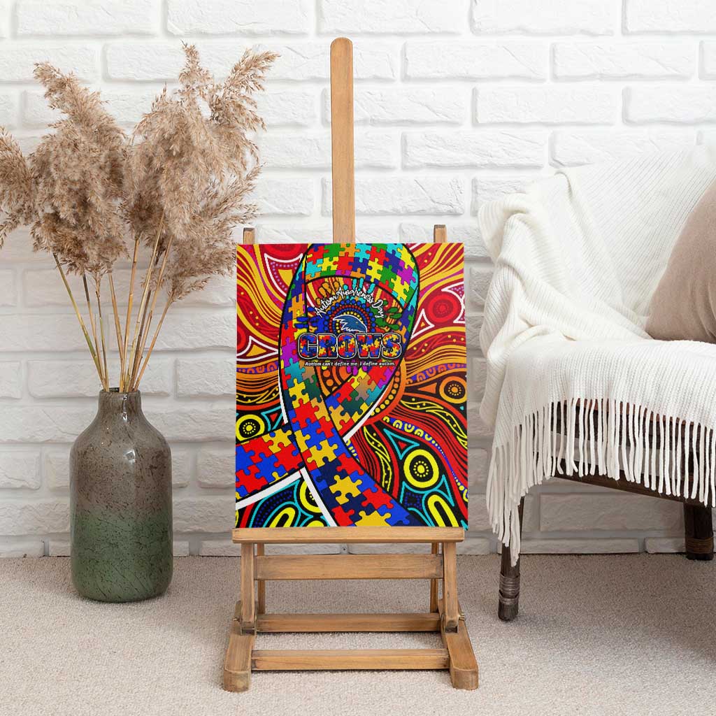 Autism Awareness Australia Adelaide Crows Canvas Wall Art Aboriginal Indigenous Art
