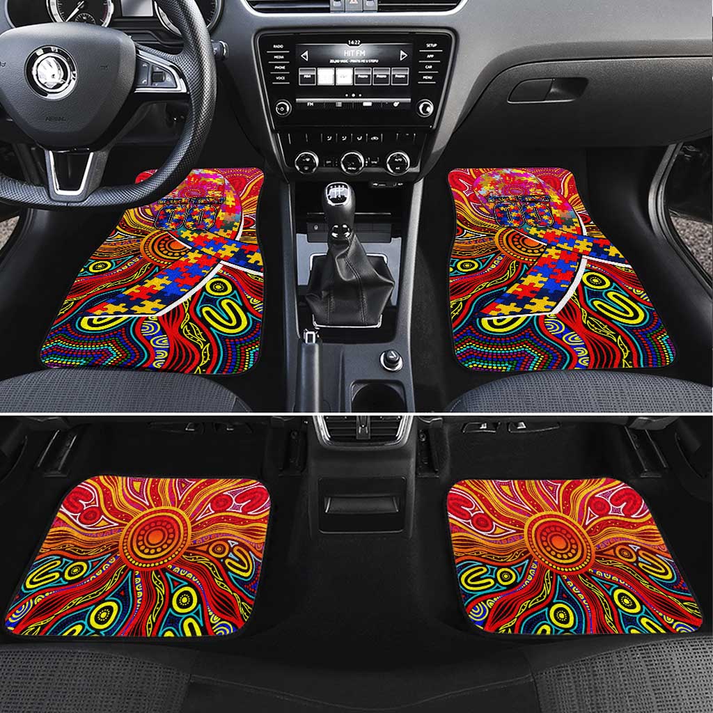 Autism Awareness Australia Adelaide Crows Car Mats Aboriginal Indigenous Art