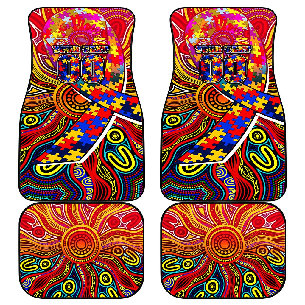 Autism Awareness Australia Adelaide Crows Car Mats Aboriginal Indigenous Art