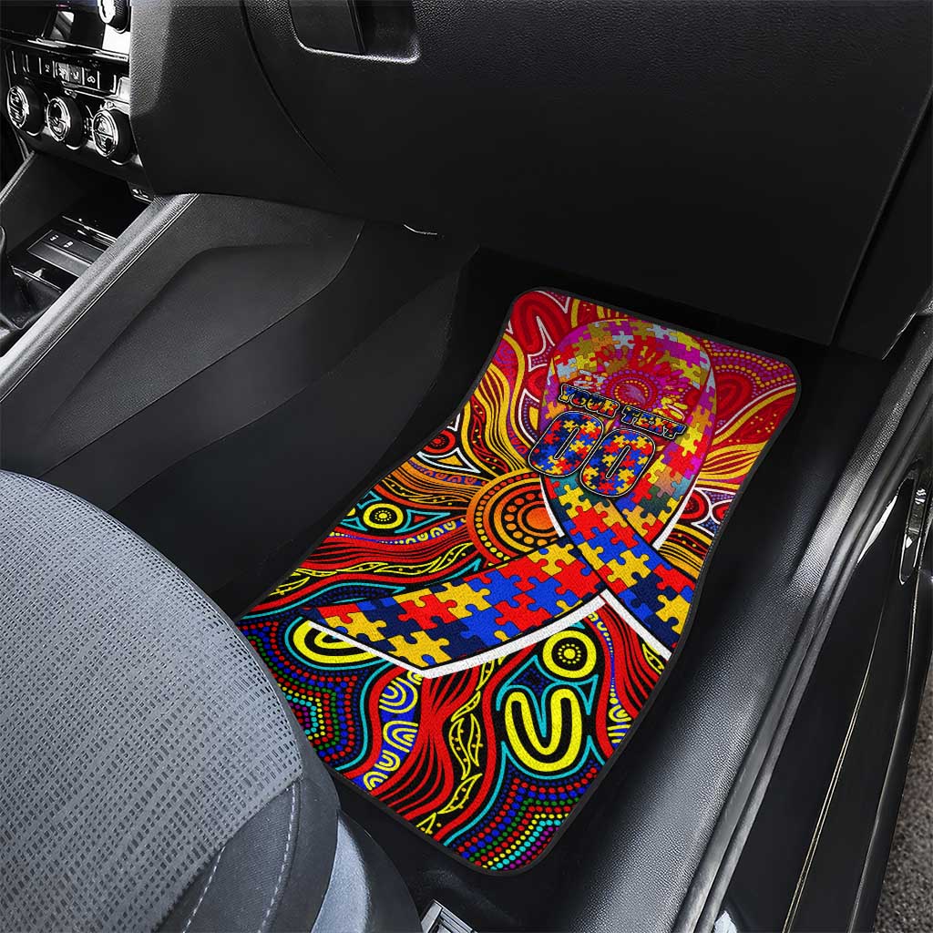 Autism Awareness Australia Adelaide Crows Car Mats Aboriginal Indigenous Art