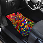 Autism Awareness Australia Adelaide Crows Car Mats Aboriginal Indigenous Art