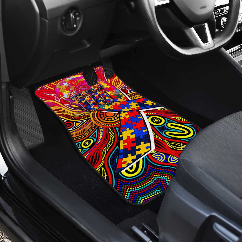 Autism Awareness Australia Adelaide Crows Car Mats Aboriginal Indigenous Art