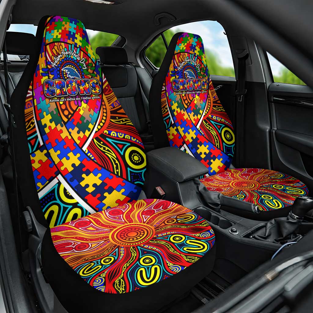 Autism Awareness Australia Adelaide Crows Car Seat Cover Aboriginal Indigenous Art