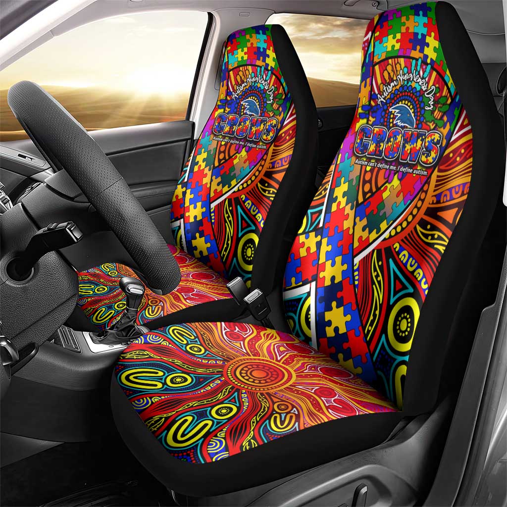 Autism Awareness Australia Adelaide Crows Car Seat Cover Aboriginal Indigenous Art