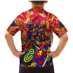 Autism Awareness Australia Adelaide Crows Family Matching Mermaid Dress and Hawaiian Shirt Aboriginal Indigenous Art