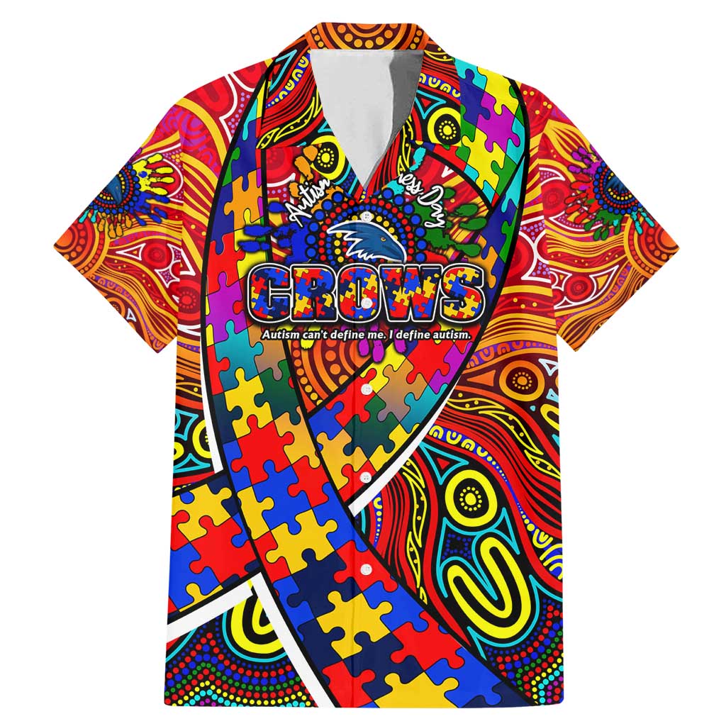 Autism Awareness Australia Adelaide Crows Family Matching Mermaid Dress and Hawaiian Shirt Aboriginal Indigenous Art