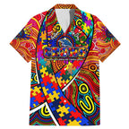 Autism Awareness Australia Adelaide Crows Family Matching Mermaid Dress and Hawaiian Shirt Aboriginal Indigenous Art