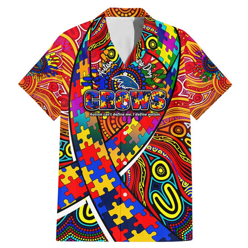 Autism Awareness Australia Adelaide Crows Family Matching Mermaid Dress and Hawaiian Shirt Aboriginal Indigenous Art