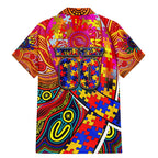 Autism Awareness Australia Adelaide Crows Family Matching Mermaid Dress and Hawaiian Shirt Aboriginal Indigenous Art