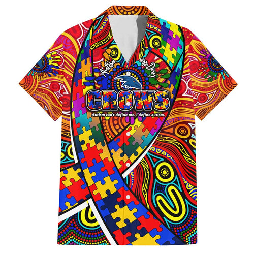 Autism Awareness Australia Adelaide Crows Family Matching Summer Maxi Dress and Hawaiian Shirt Aboriginal Indigenous Art