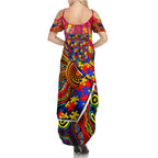 Autism Awareness Australia Adelaide Crows Family Matching Summer Maxi Dress and Hawaiian Shirt Aboriginal Indigenous Art