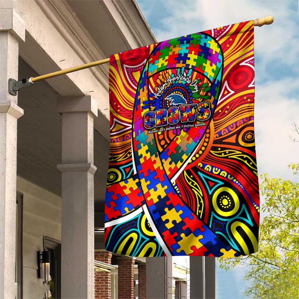 Autism Awareness Australia Adelaide Crows Garden Flag Aboriginal Indigenous Art