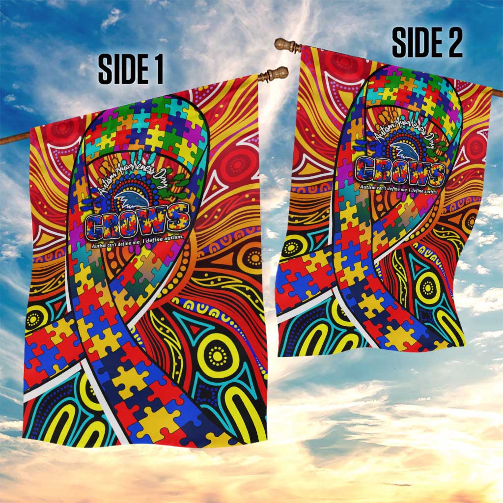 Autism Awareness Australia Adelaide Crows Garden Flag Aboriginal Indigenous Art