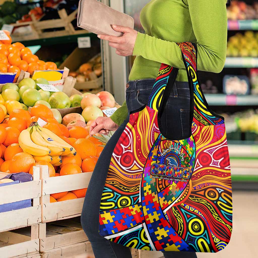 Autism Awareness Australia Adelaide Crows Grocery Bag Aboriginal Indigenous Art