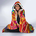 Autism Awareness Australia Adelaide Crows Hooded Blanket Aboriginal Indigenous Art