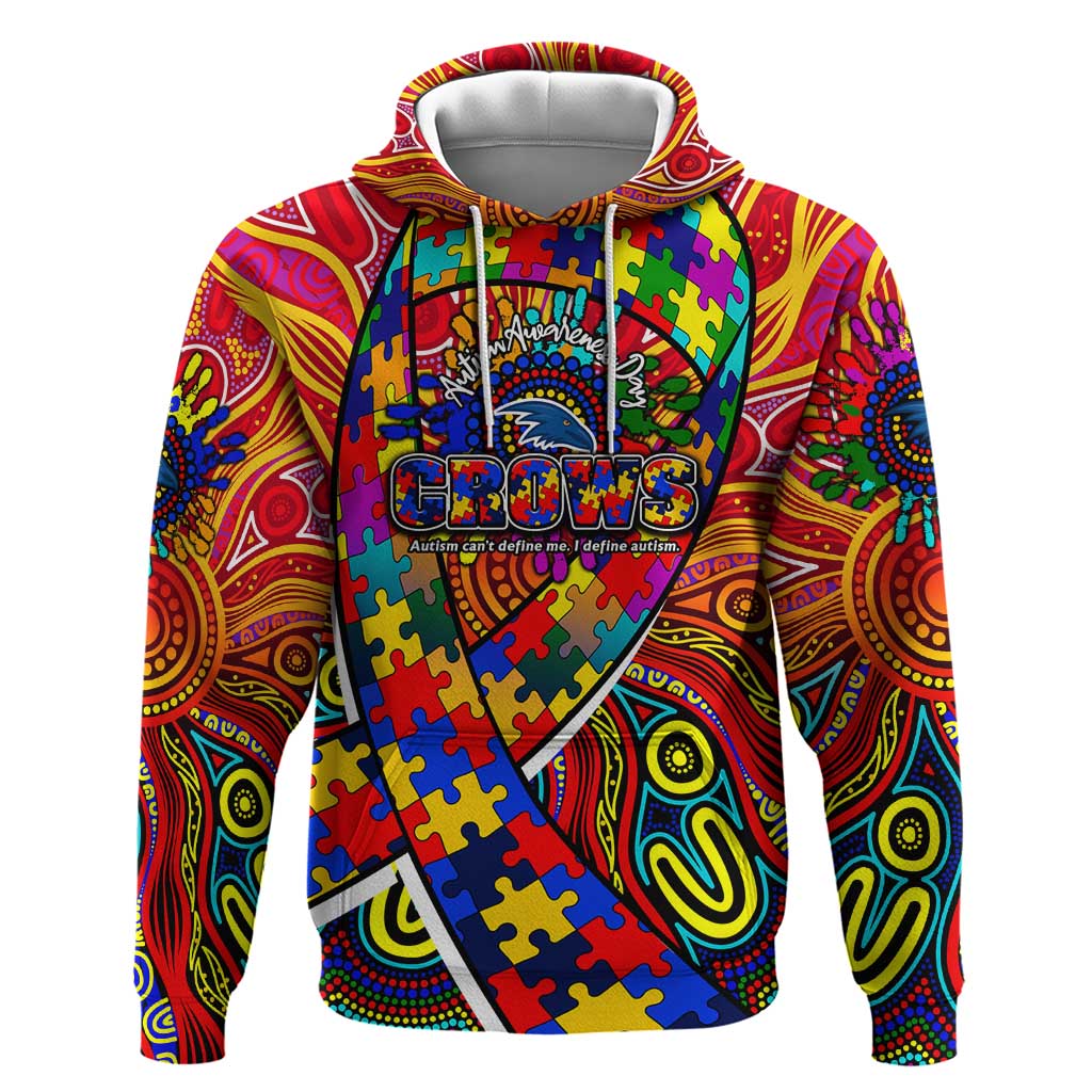 Autism Awareness Australia Adelaide Crows Hoodie Aboriginal Indigenous Art