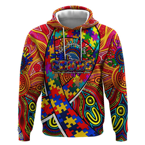 Autism Awareness Australia Adelaide Crows Hoodie Aboriginal Indigenous Art