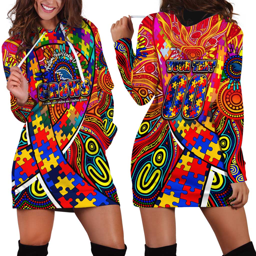 Autism Awareness Australia Adelaide Crows Hoodie Dress Aboriginal Indigenous Art