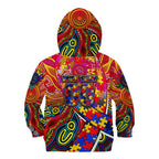 Autism Awareness Australia Adelaide Crows Kid Hoodie Aboriginal Indigenous Art