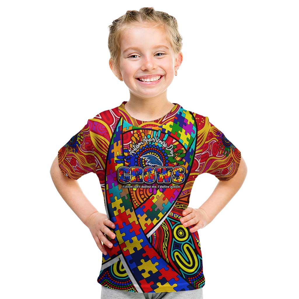 Autism Awareness Australia Adelaide Crows Kid T Shirt Aboriginal Indigenous Art
