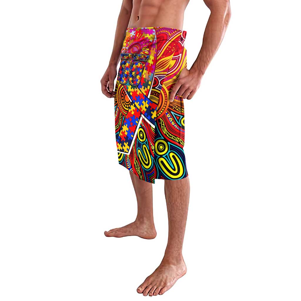 Autism Awareness Australia Adelaide Crows Lavalava Aboriginal Indigenous Art
