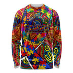 Autism Awareness Australia Adelaide Crows Long Sleeve Shirt Aboriginal Indigenous Art