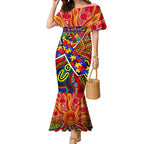 Autism Awareness Australia Adelaide Crows Mermaid Dress Aboriginal Indigenous Art