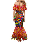 Autism Awareness Australia Adelaide Crows Mermaid Dress Aboriginal Indigenous Art