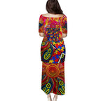 Autism Awareness Australia Adelaide Crows Puletasi Aboriginal Indigenous Art