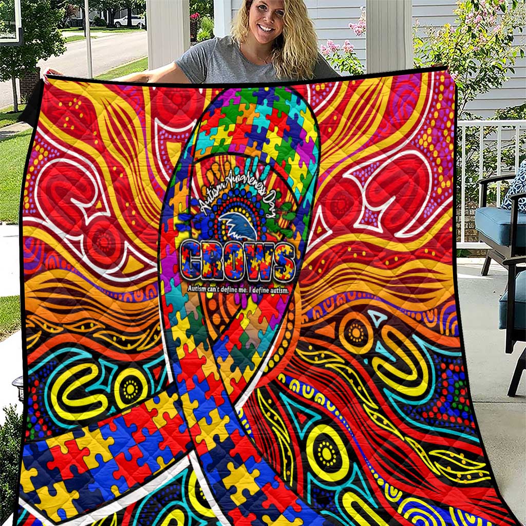 Autism Awareness Australia Adelaide Crows Quilt Aboriginal Indigenous Art