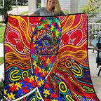 Autism Awareness Australia Adelaide Crows Quilt Aboriginal Indigenous Art