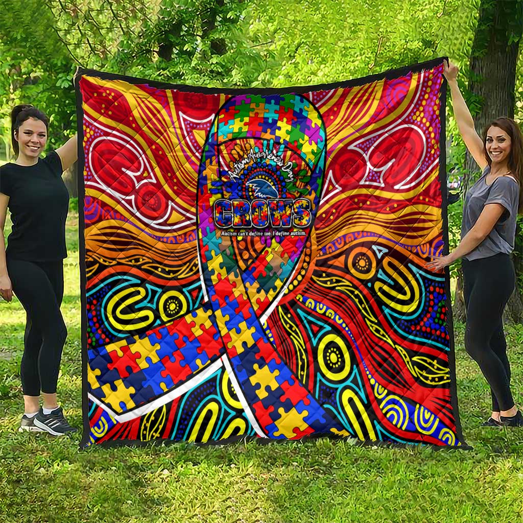 Autism Awareness Australia Adelaide Crows Quilt Aboriginal Indigenous Art